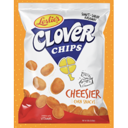 1 Case - 35pcs - Leslies Clover Chips! Cheesier! 85g