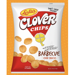 1 Case - 40pcs - Leslies Clover Chips! BBQ, 55g