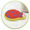 1 Case, 24 Pack - Krafty Kids Kit: 2.75" DIY Plaster Medallion Coloring Kit w/3 Markers A) Ladybug
