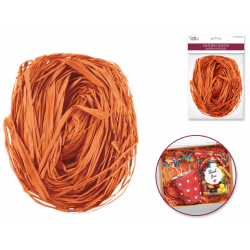 1 Case, 24 Pack - Craft Decor: 2oz Raffia Colored C) Orange
