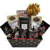 1 Case, 6 pack - Gift Basket Kit, Makes 6 Coffee, Tea, Biscuits Gift Basket