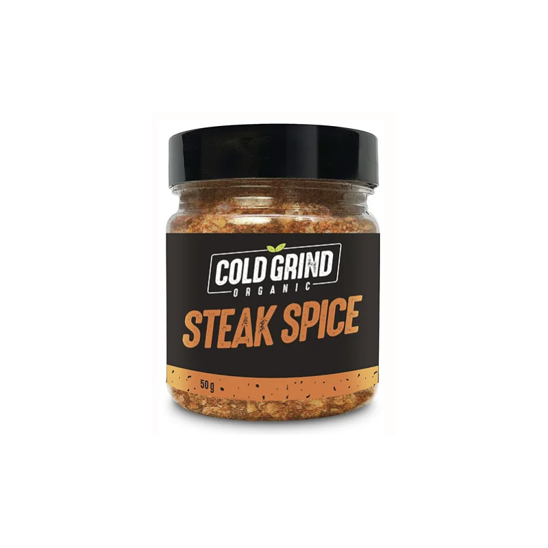 1 Case,12 Pack, 50G - COLD GRIND ORGANIC - Cold Grind Spices, Steak Spice