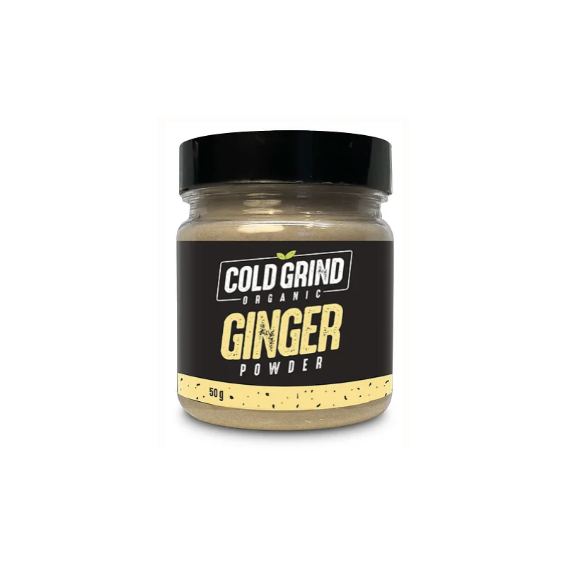1 Case,12 Pack, 50G - COLD GRIND ORGANIC - Cold Grind Spices, Ginger Powder