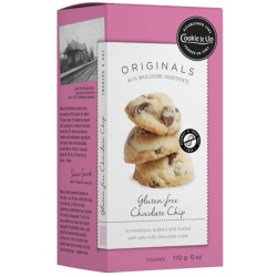 1 Case - 12 Pack, COOKIE IT UP, Handmade Specialty Cookies  - Gluten-Free Chocolate Chip, Originals 170g Box