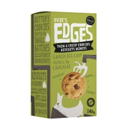 1 Case - 12 Pack, COOKIE IT UP, Evie's Edges  - Chocolate Chip, 140g