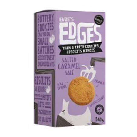 1 Case - 12 Pack, COOKIE IT UP, Evie's Edges - Salted Caramel Edges , 140g