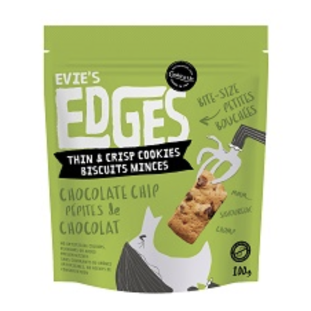 1 Case - 6 Pack, COOKIE IT UP, EVIE'S EDGES - Bite-size Chocolate Chip Edges, 100g