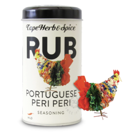 1 Case - 6 Pack, CAPE HERB & SPICE - Portuguese Peri Peri Rub Shaker, 100G