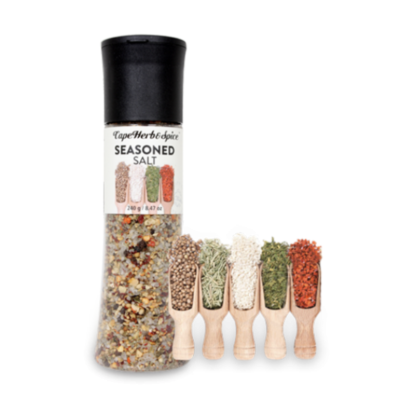 1 Case - 6 Pack, CAPE HERB & SPICE - Seasoned Salt Giant Grinder, 240G