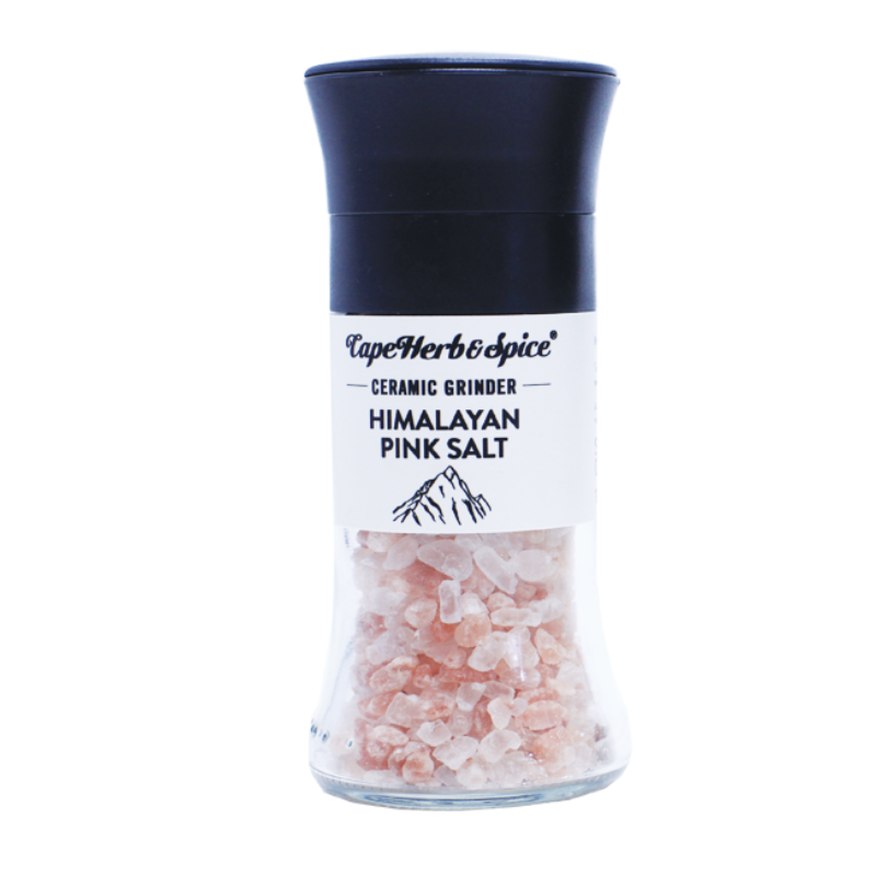 1 Case - 6 Pack, CAPE HERB & SPICE - Himalayan Pink Salt Ceramic Grinder with Refill Pack, 630G