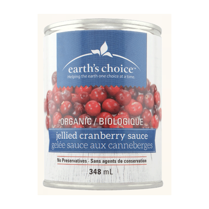 1 Case - 12 Pack - EARTH'S CHOICE, Earth's Choice Juice, Cranberry Sauce Jellied, 348ml