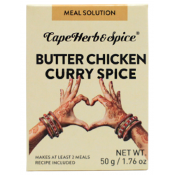 1 Case - 12pack, 50g CAPE HERB & SPICE KIT - Butter Chicken Meal Kit