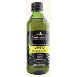 1 Case - 12 Pack - EARTH'S CHOICE, Organic Extra Virgin Olive Oil 500mL