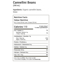 1 Case - 12 Pack - EARTH'S CHOICE, Organic Cannellini Beans, 398mL