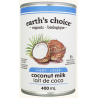 1 Case - 12 Pack - EARTH'S CHOICE, Coconut Milk Light 5%, 200mL