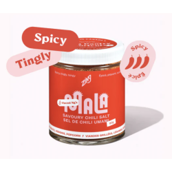 1 Case 6 Pack ZING Mala Savoury Chili Salt, 90g