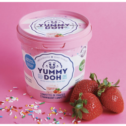 1 Case 6 Pack, YUMMY DOH Strawberry Confetti, 400g