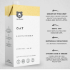 1 Case 6 Pack TWO BEARS - Unsweetened Barist Friendly Oat Milk, 946ml