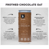 1 Case 6 Pack TWO BEARS FROTHED CHOCOLATE OAT MILK, 207ml