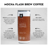 1 Case 6 Pack TWO BEARS, FLASH BREW COFFEE - MOCHA, 207ml