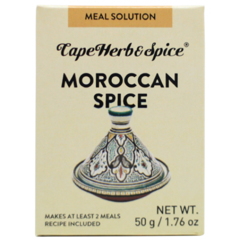 1 Case - 12pack, 50g CAPE HERB & SPICE KIT - Moroccan Meal Kit