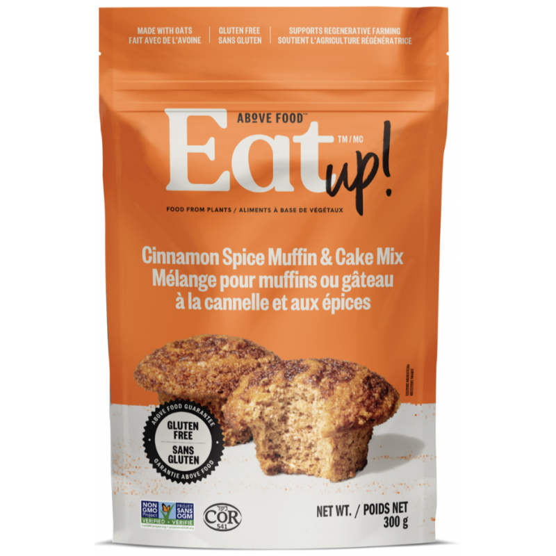 1 Case - 6 Pack, EAT-UP! Gluten Free - Cinnamon Spice Muffin & Cake Mix, 300g