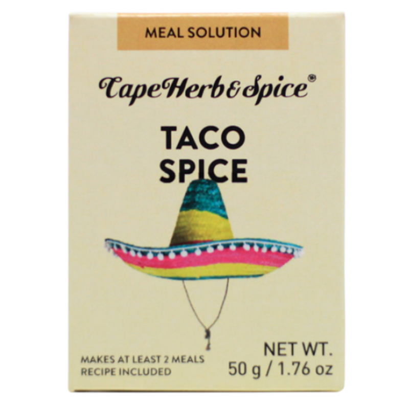 1 Case - 12pack, 50g CAPE HERB & SPICE KIT - Taco Meal Kit