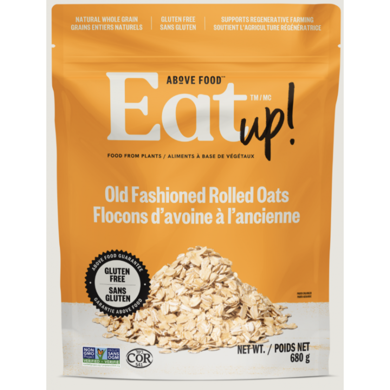 1 Case - 6 Pack, EAT-UP! OATS - Old Fashioned Rolled Oats, 680g