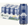 1 Case 12 Pack, SOBER CARPENTER, NON ALCOHOLIC BEER- WHITE, 473ml