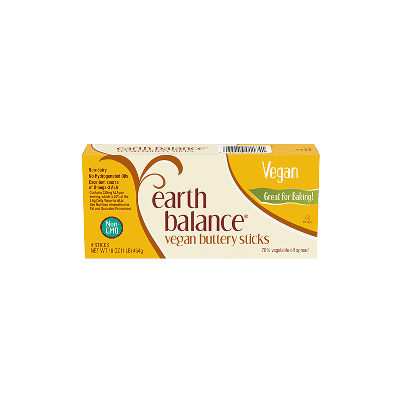 1 Case EARTH BALANCE, Vegan Buttery Sticks, 18 x 454G