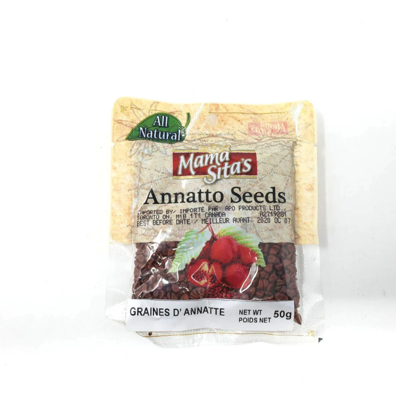 1 Case, 50 Pack, MamaSita Annato Seeds, 50g