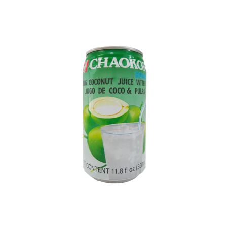 1 Case - 24 Pack Chaokoh Coconut Juice Pulp, 350ml