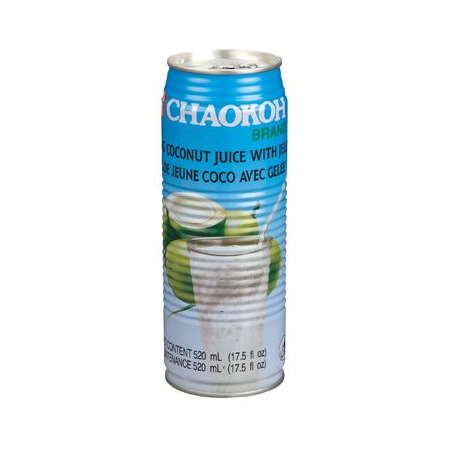 1 Case - 24 Pack, Chaokoh Coconut Juice Jelly , 520ml