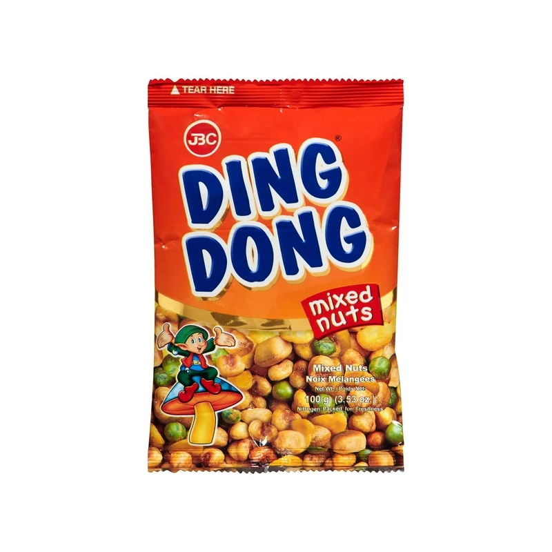 1 Case - 60 Pack, Ding Dong Mixed Nuts, 100g