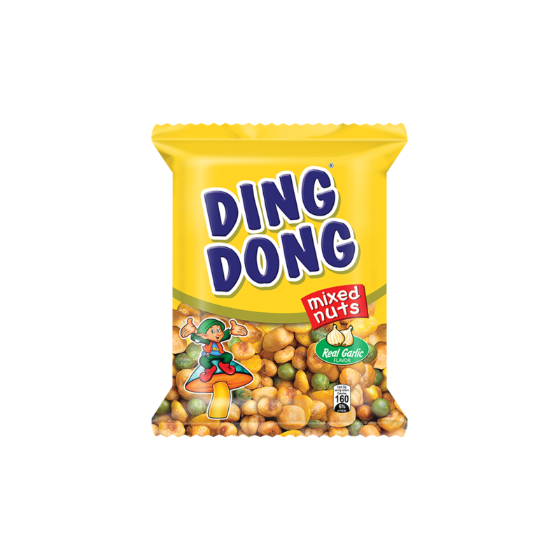 1 Case - 60 Pack, Ding Dong Real Garlic, 100g