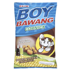 1 Case - 40 Pack, Boy Bawang Adobo Cornics, 90g