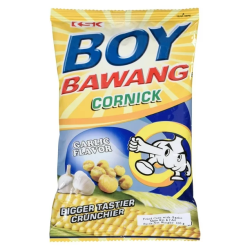 1 Case - 40 Pack, Boy Bawang Garlic Cornics, 90g