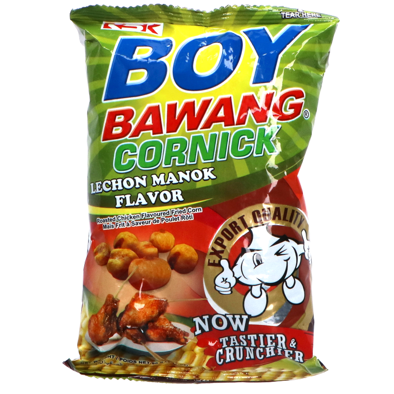 1 Case - 40 Pack, Boy Bawang Lechon Manok, 90g