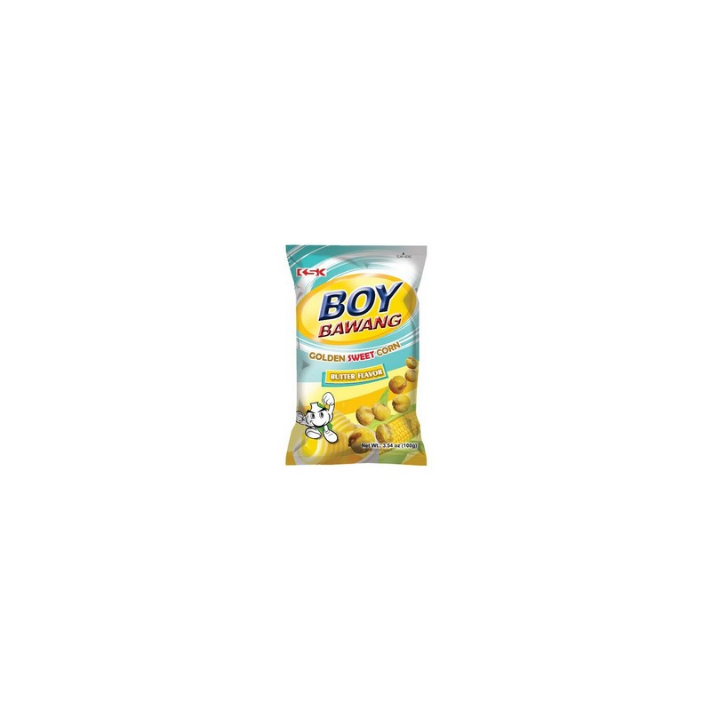 1 Case - 40 Pack, Boy Bawang Golden Sweet Corn, 100g