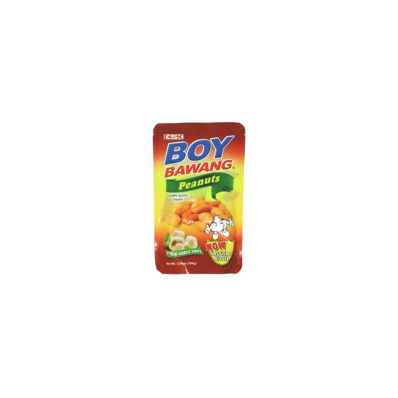 1 Case - 40 Pack, Boy Bawang Peanuts Garlic, 90g