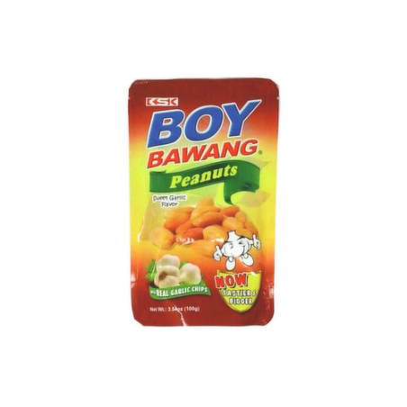 1 Case - 40 Pack, Boy Bawang Peanuts Garlic, 90g