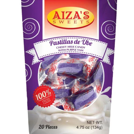 1 Case - 20 Pack, Aiza’s Pastillas Ube, 134g