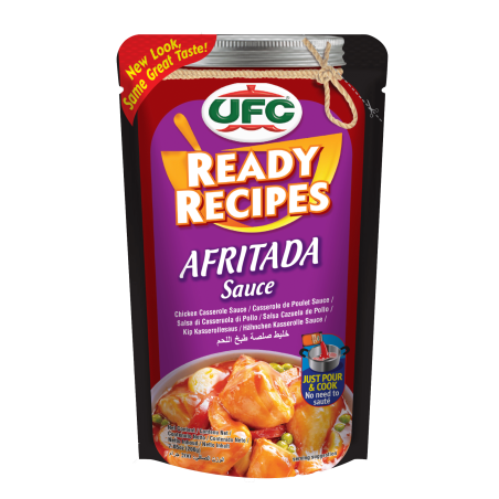 1 Case, 24 Pack, UFC Ready Recipe Afritada, 200g