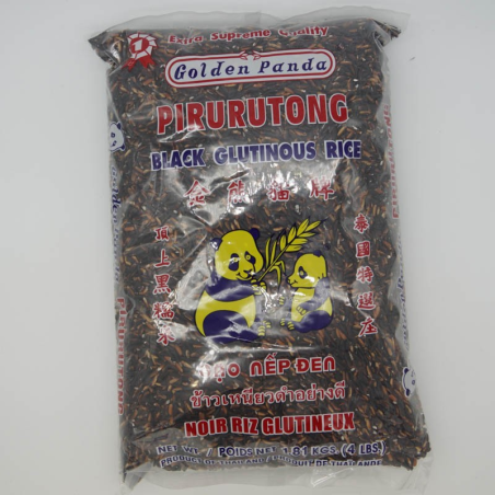 1 Case, 10 Pack, Golden Panda Black Glut Rice, 4lb