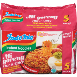 1 Case, 6 Pack, IndoMie Mi Goreng Hot&Spicy 6x5x85g