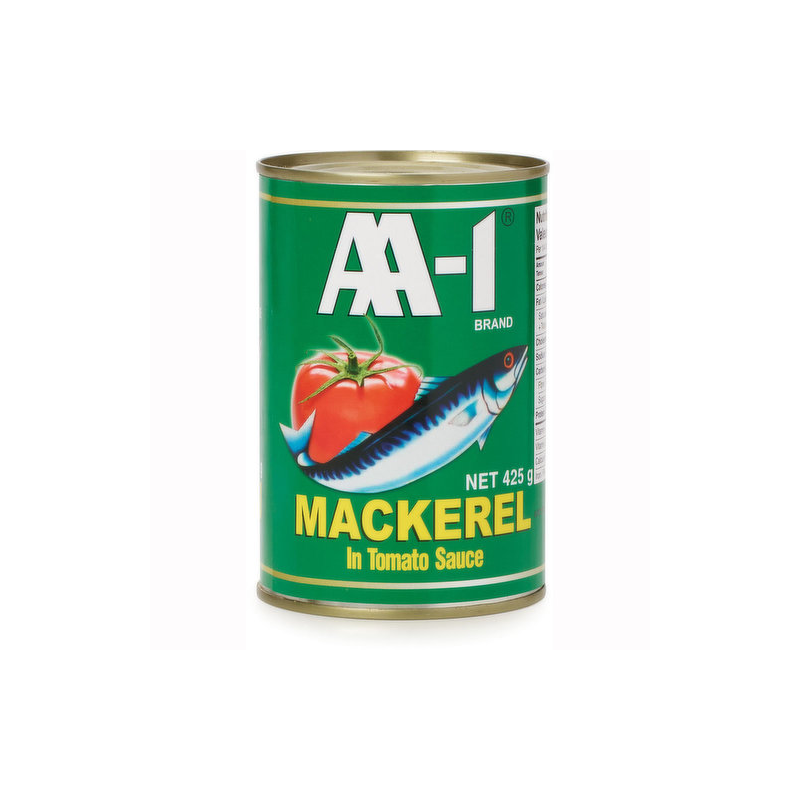 1 Case, 24 Pack, AA-1 Mackerel TomatoSauce 425g