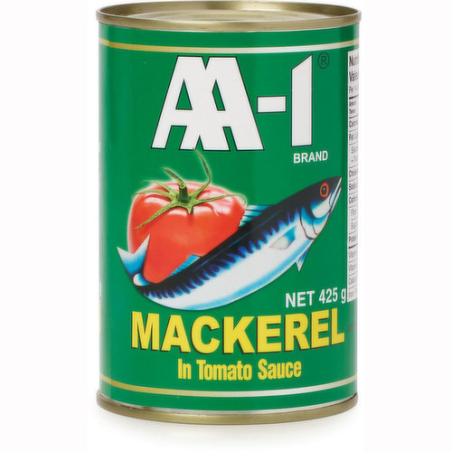 1 Case, 24 Pack, AA-1 Mackerel TomatoSauce 425g