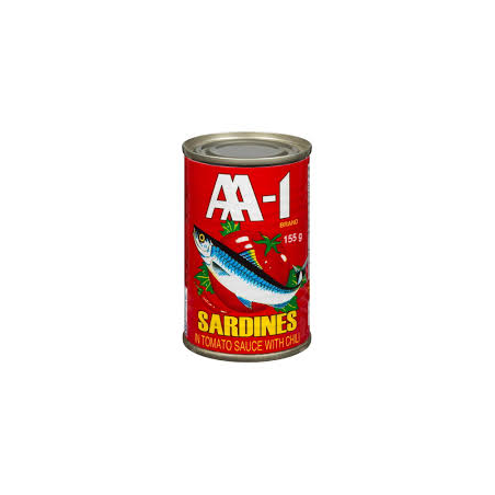 1 Case, 48 Pack, AA-1 Sardine TomatoSauce 155g