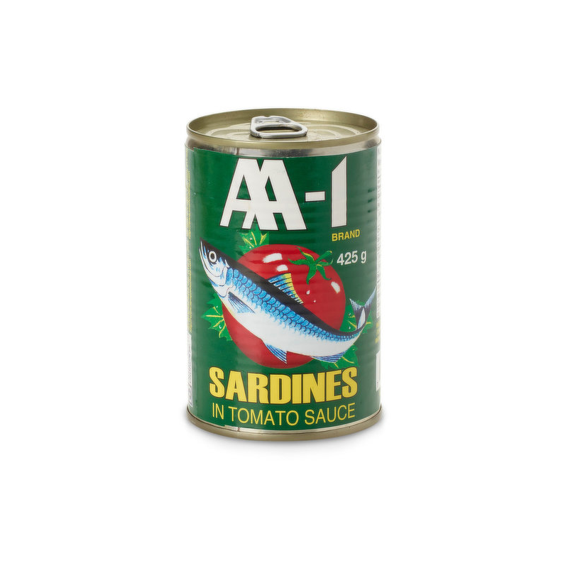 1 Case, 24 Pack AA-1 Sardine TomatoSauce, 425g