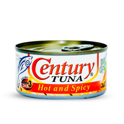 1 Case, 48 Pack Century Tuna Hot & Spicy 180g